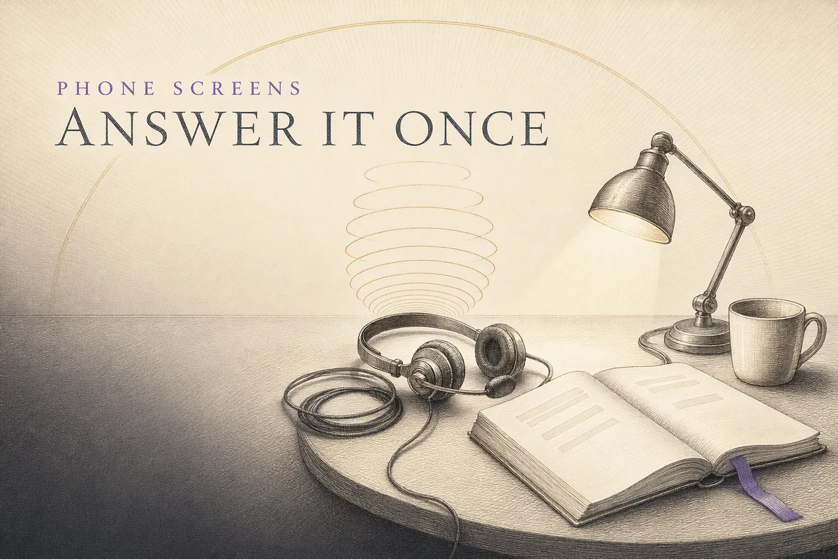 Phone Interview Questions and Reusable Answers