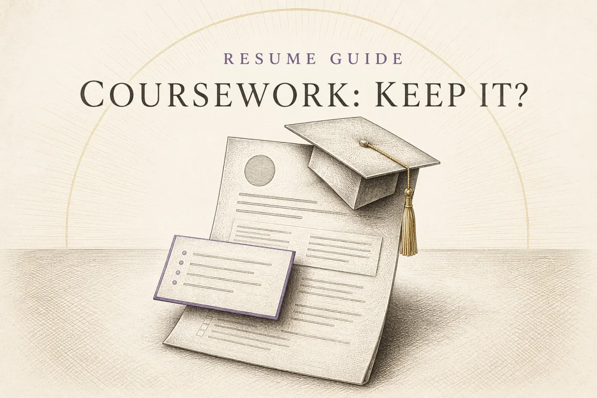 How to Decide if You Still Need Relevant Coursework in Your Resume