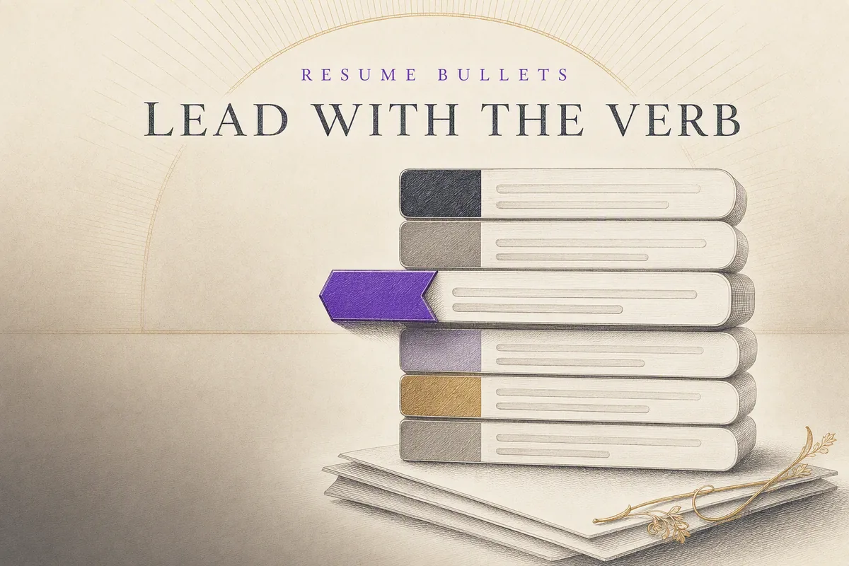 Action Verbs for Resume: 9 Verb Banks by Bullet Type