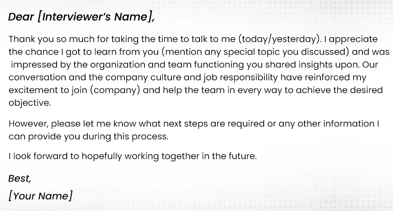 Professional email requesting interview feedback after job rejection