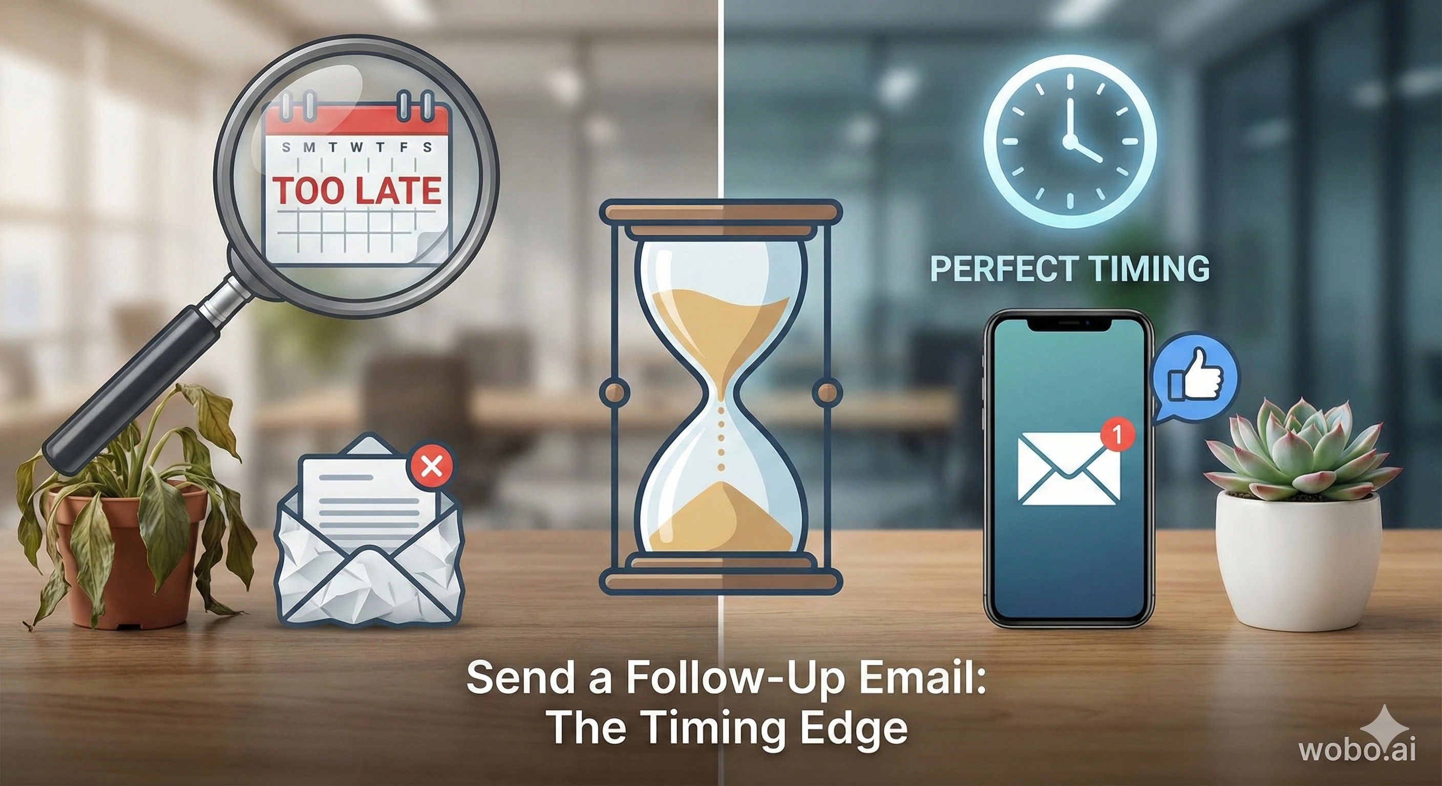 Professional sending follow-up email after job interview on laptop