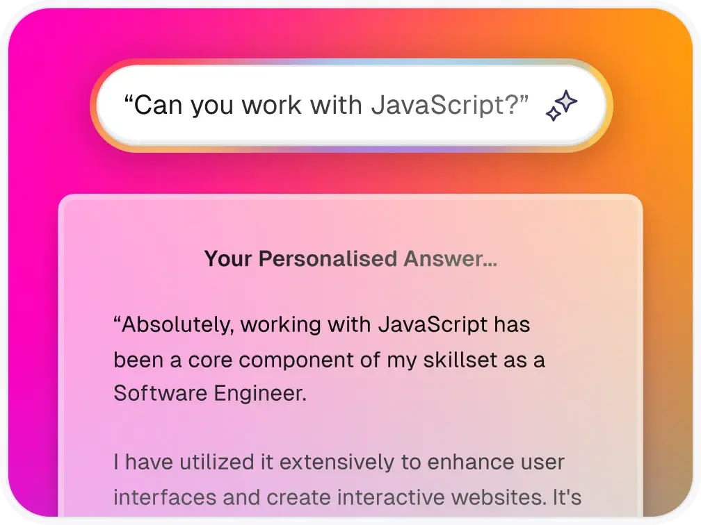 AIApply AI Mock Interview interface for practicing interview questions with AI feedback