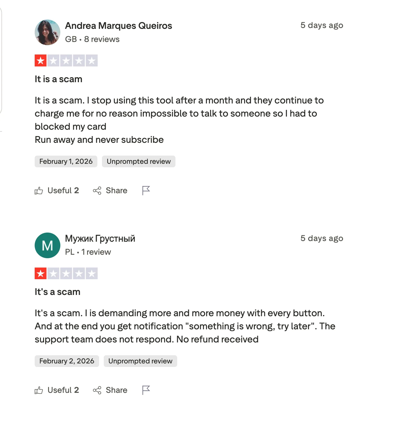 AIApply user review describing poor auto apply targeting and irrelevant job matches