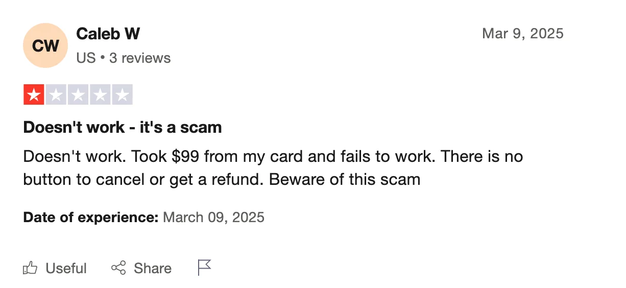 Negative LazyApply review describing application accuracy issues