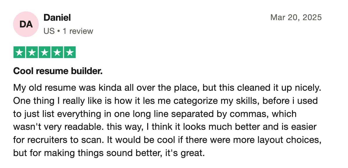 Wobo review describing time saved during job search process