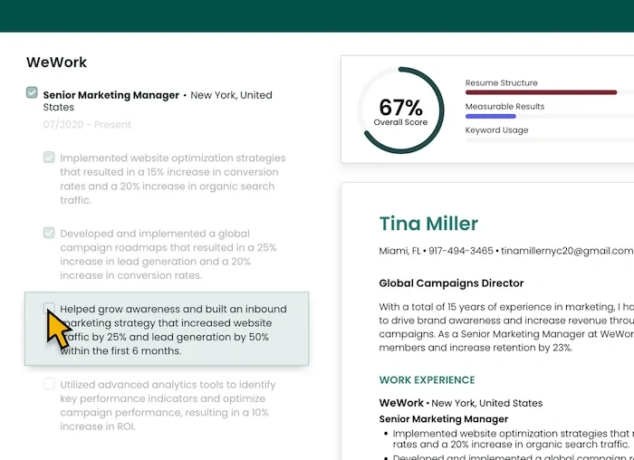 Problem-solver resume title showcasing analytical skills and measurable results